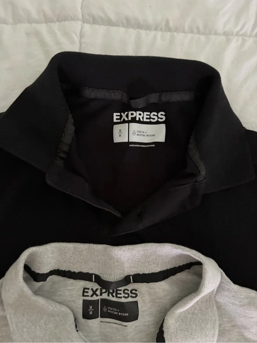 Express Men’s Polo Shirt set of 2 - Light Gray & Black